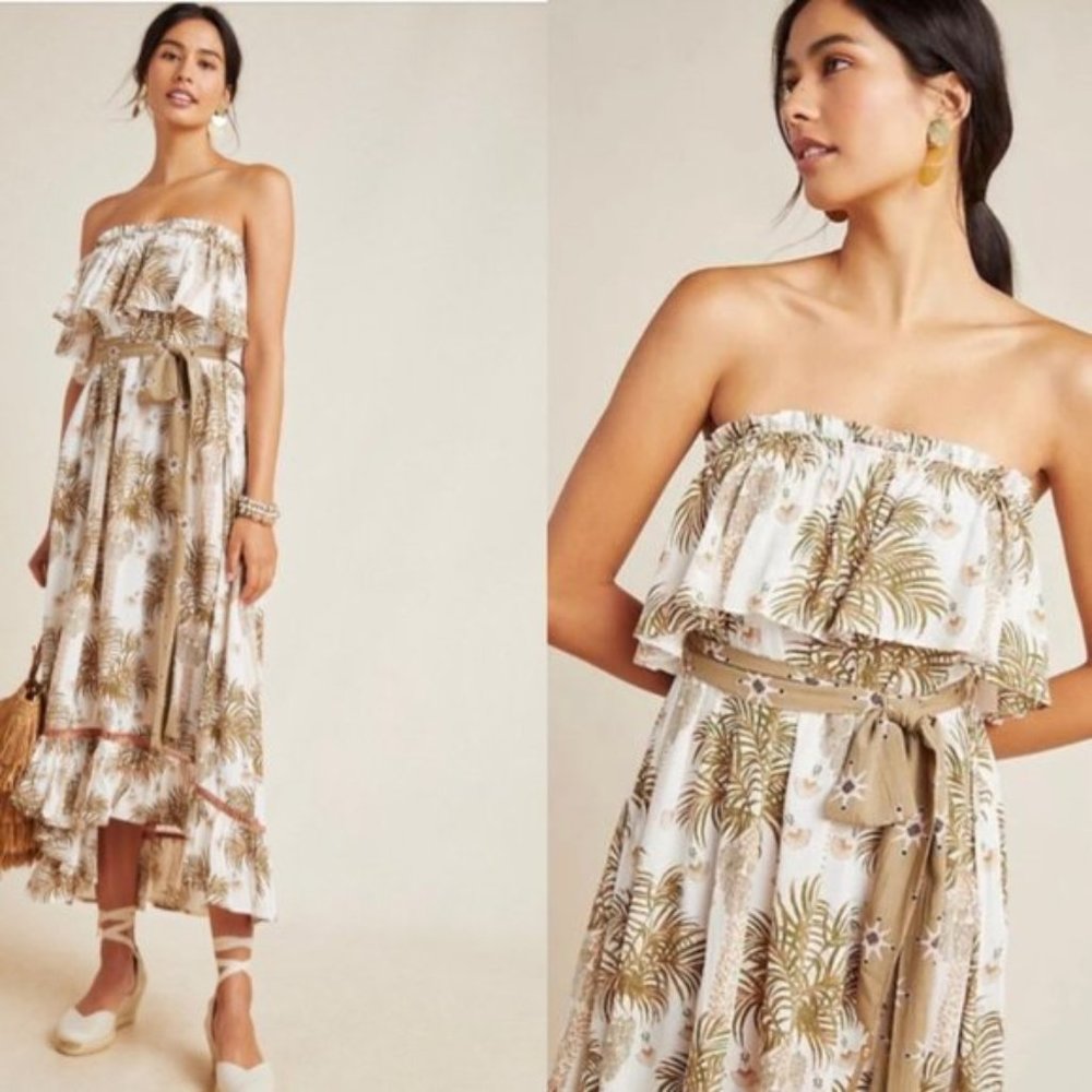 RARE NWT ANTHROPOLOGIE Gwendolyn Tasseled Maxi